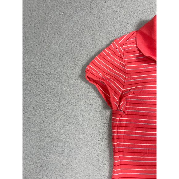 Vintage American Eagle Womens Size S Y2K Short Sleeve Polo Shirt Stripes - Picture 8 of 8